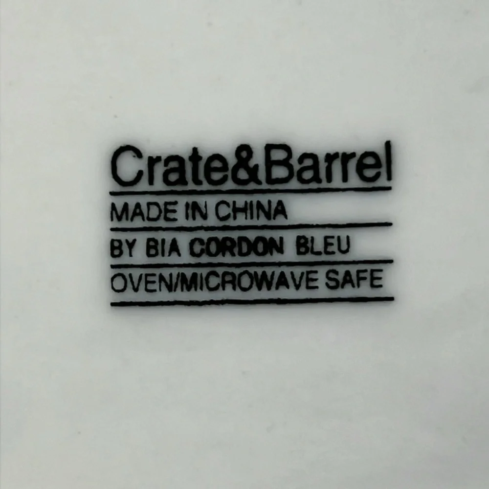 2 Crate & Barrel via Cordon Bleu Espresso Cups + Saucers & 1 round Portugal set